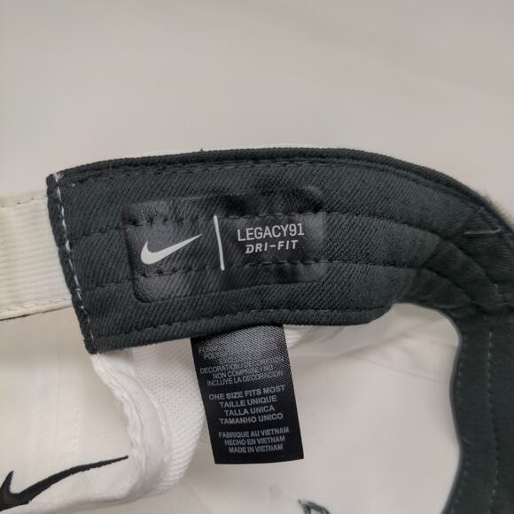 Nike Legacy91 Dri Fit Strapback Hat North Texas Mean Green Embroidered Logo OSFM - Picture 12 of 13